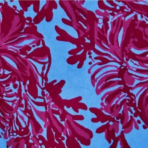 NWT Lilly Pulitzer Elsa Silk Top Abaco Blue Feel Like a Shellebrity Size XL - Picture 8 of 8